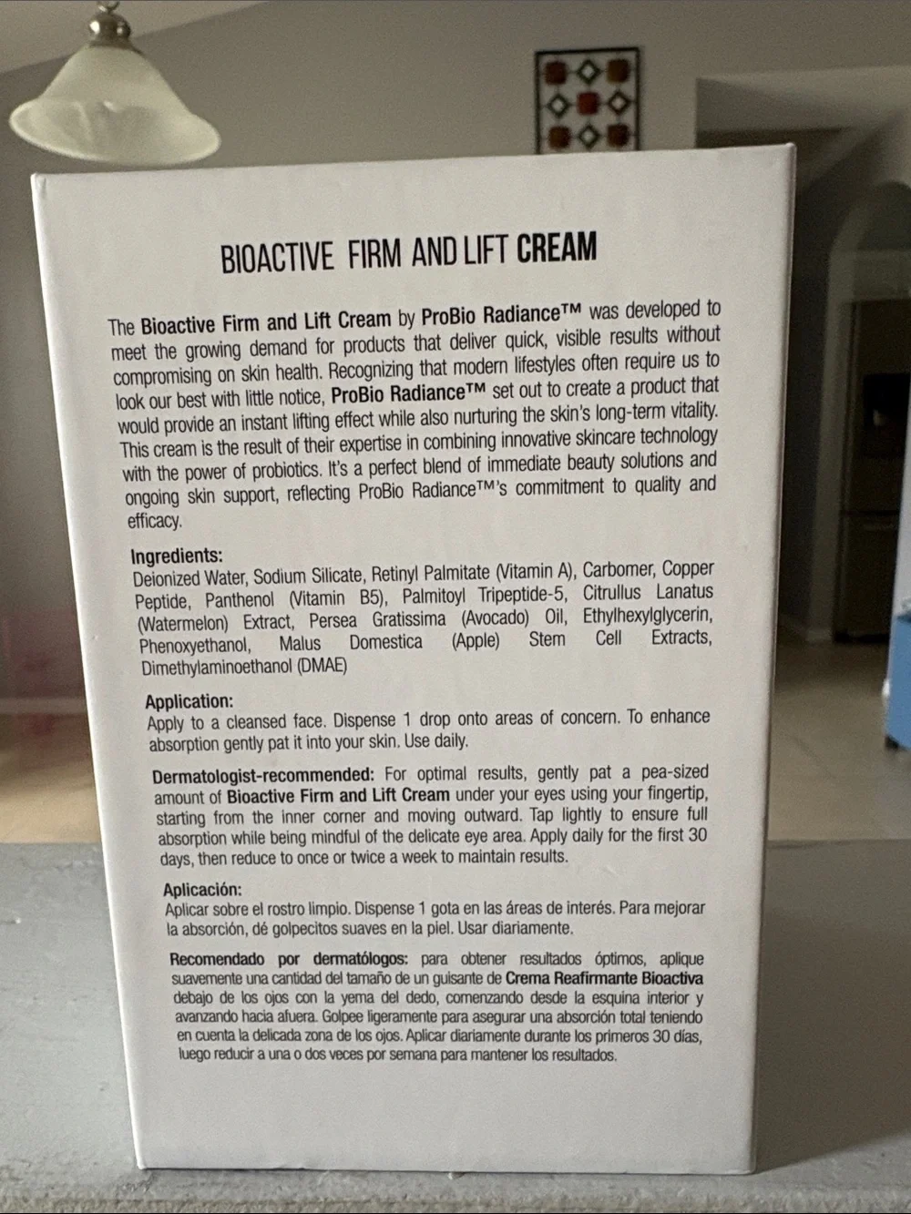 PROBIOTIC RADIANCE Bioactive Firm and Lift Cream — White